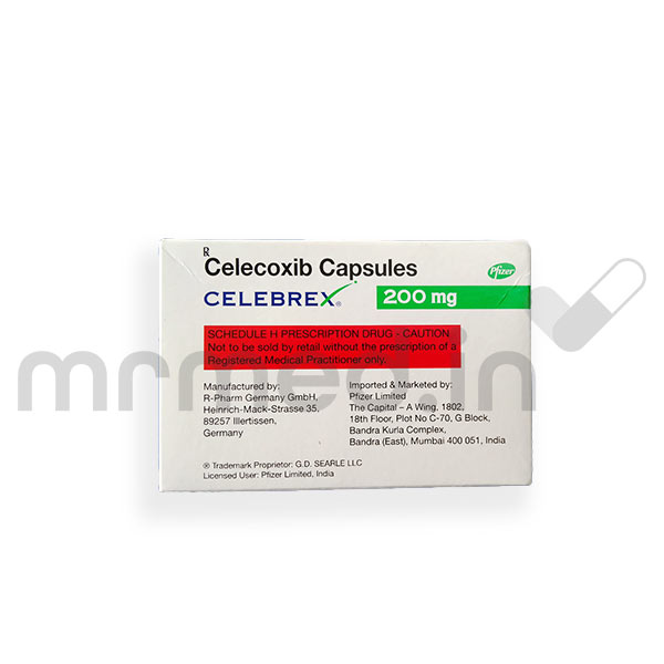 Buy CELEBREX 200MG CAPSULE Online Uses, Price, Dosage, Instructions